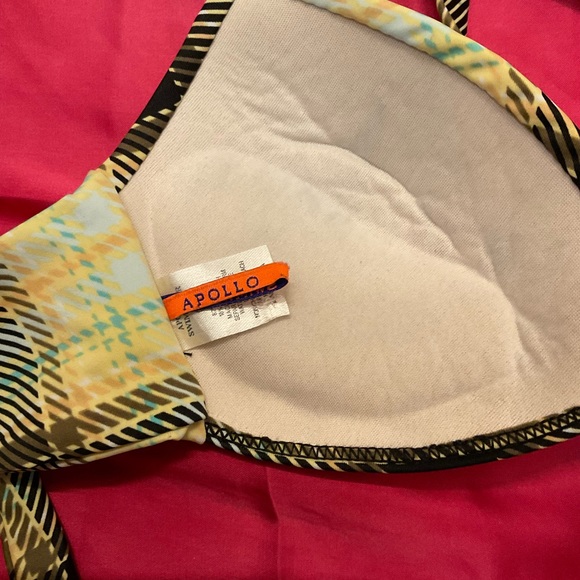 Apollo Swimwear Plaid Bikini Top - Picture 6 of 7